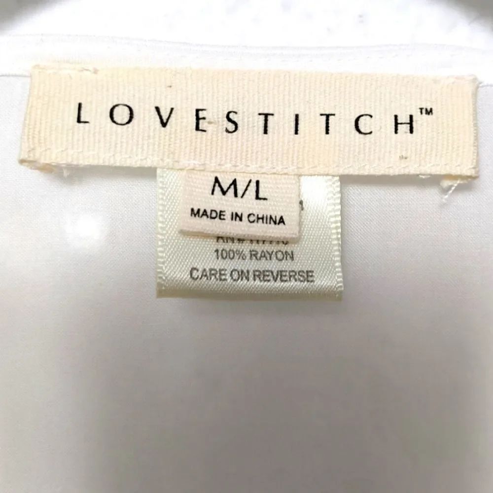 LOVESTITCH Embroidered Tunic Cover-up M/L - Picture 4 of 6